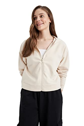 DeFacto Sweter damski, Lt.Beige, XL