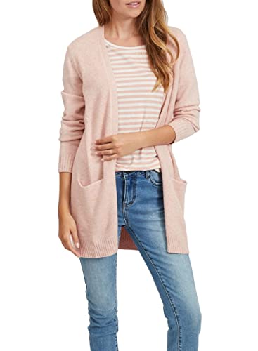 Vila Kobiety Viril Open L/s Knit Cardigan - Noos Kardigan, Misty Rose, L