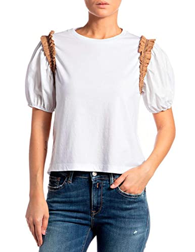 Replay Koszulka damska, 001 White, L