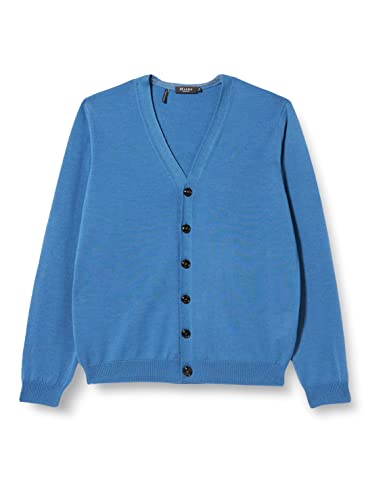 Maerz Męski kardigan z dzianiny Superwash, skylight, 54