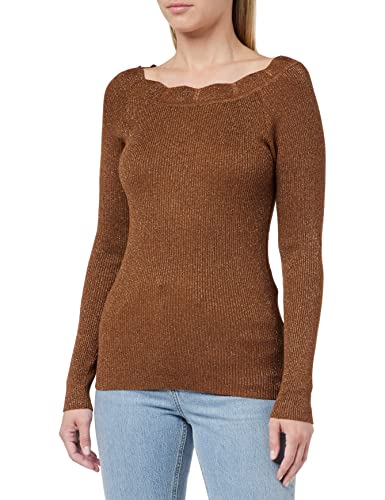 ICHI Sweter damski IHMOPAZ LS2, 181031/Toffee, rozmiar XL