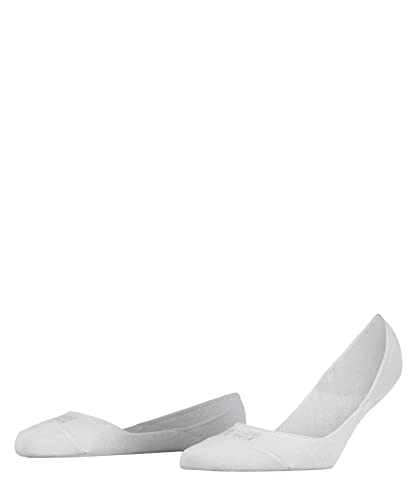 FALKE Kobiety Stopki Step Medium Cut Box W IN Zrównoważona Bawełna niewidoczne jednokolorowe 1 Para, Biały (White 2000), 35-36