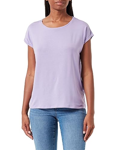 VERO MODA Vmava Plain Ss Top Gajrs Noos T-Shirt damski, Sand Verbena, L