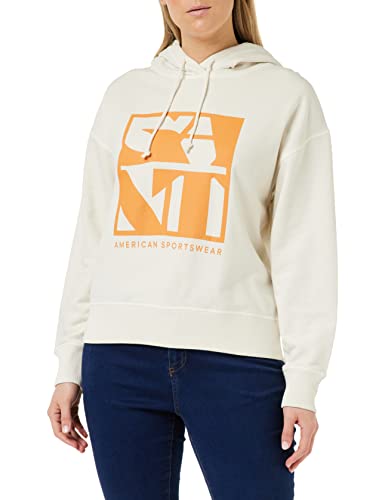 GANT Damski sweter z kapturem, Eggshell, S