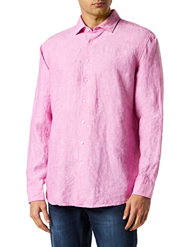 Seidensticker Męska koszula z długim rękawem, regular fit, różowa, 39, Rosa, 39
