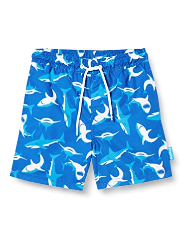 Playshoes Szorty kąpielowe chłopięce, Niebieskie rekiny, 110-116
