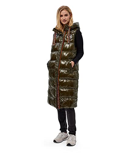 Desires Damska kamizelka Kimberly Puffer, Zielony żółw morski, XS