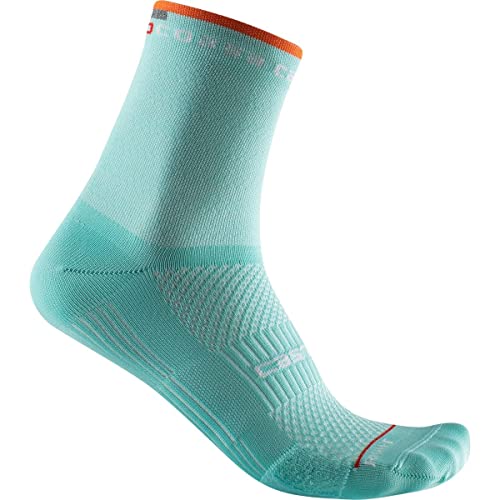 CASTELLI Damskie czerwone skarpety Corsa W 11, Skylight/pop pomarańczowe, L-XL