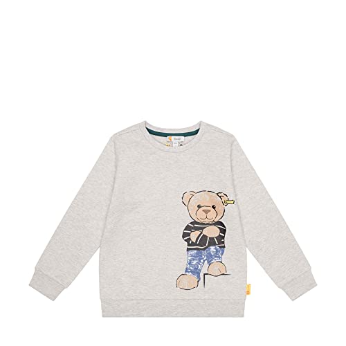 Steiff Chłopięca bluza Year of The Teddybear, Soft Grey Melange, 116