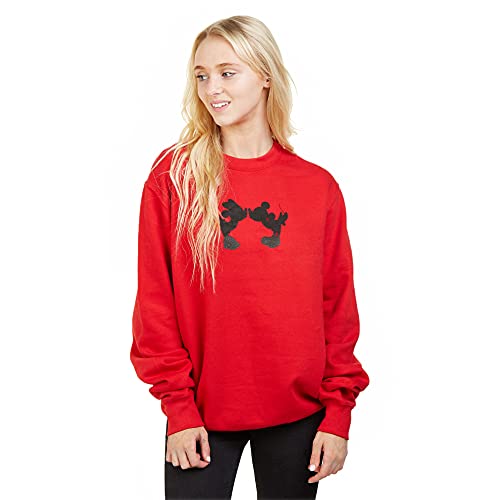 Disney Damska bluza z sylwetką pocałunku, Red Hot Chilli, 38