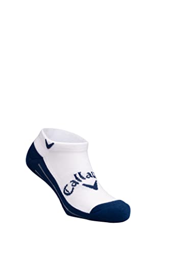 Callaway Golf męskie skarpety 2022 Callaway Tour Optidri niskie, białe/granatowe, duże/XL