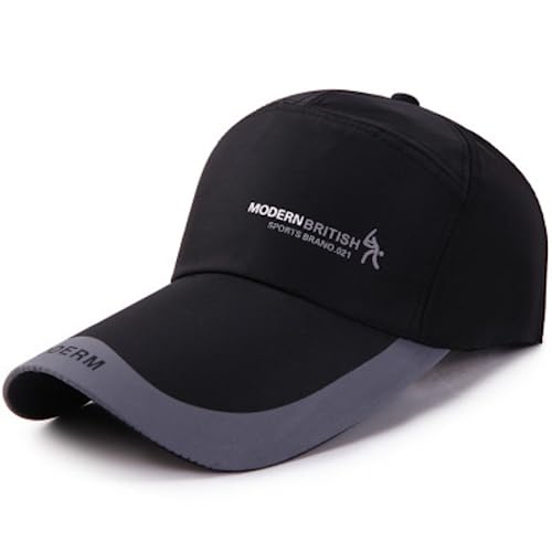 Clotth Czapka outdoorowa do sportów rekreacyjnych dla alpinistów, podróżna ochrona przed słońcem, czapka z daszkiem, damska, Black-66, jeden rozmiar