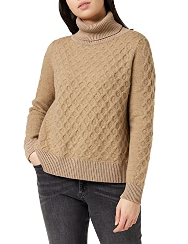G-STAR RAW Damski sweter na kable Turtle Neck Loose, Brązowy (Toggee C928-5750), M