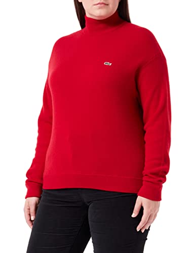 Lacoste Damski sweter Af9542, czerwony, UK 14