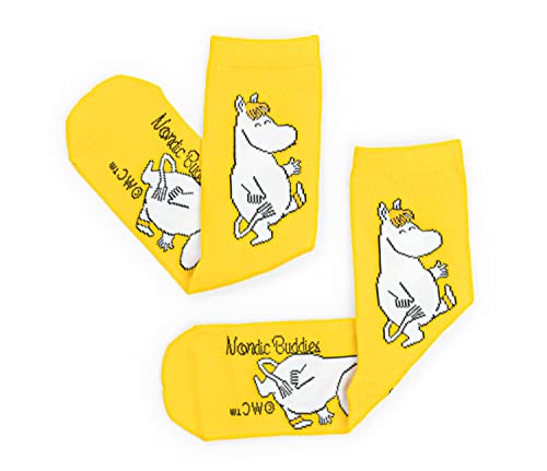 Snorkmaiden Happy Ladies Moomin Socks skarpety męskie, żółty, 36-42
