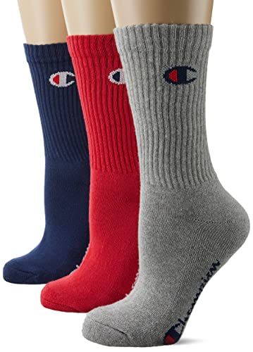 Champion Skarpety 3-pak U24558 EM006 OXGM WHT NBK szare białe czarne, Multicolore (Rosso/Grigio Melange Chiaro/Blu Marino), 35-38 EU (2-5 UK)