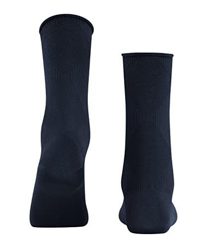 Burlington Fine Argyle damskie skarpety z miękkiej mieszanki wiskozy, niebieski (Marine 6120), 37-38 EU