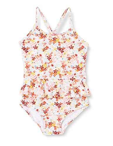 NAME IT Nmfzisanne Swim Suit Dziewczyna Kostium kąpielowy jednoczęściowy, krem do masła, 74-80