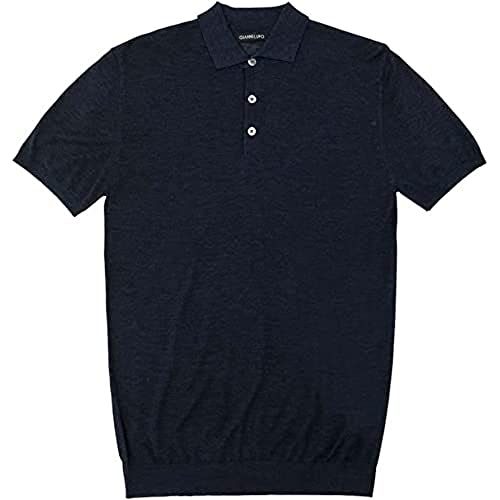 Gianni Lupo Męska koszulka polo GL33679, granatowa, S