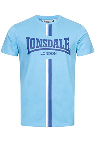Lonsdale Męski T-shirt o regularnym kroju ALTANDHU, niebieski/granatowy/biały, M 117350