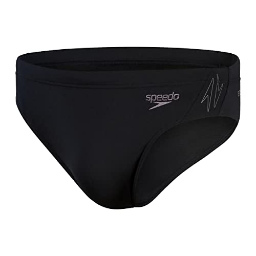 Speedo Męskie majtki Hyper Boom Splice, czarne/Dove Grey, 36, Czarny/gołębiony szary, 6
