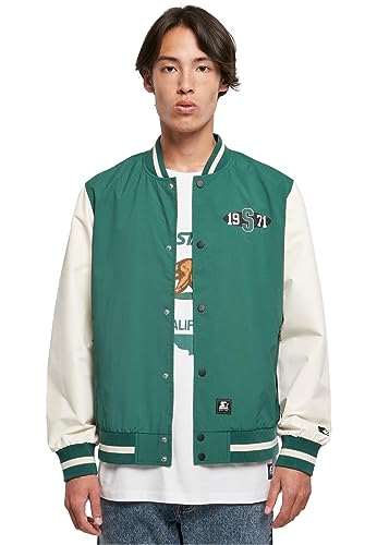 Starter kurtka męska Starter Nylon College Jacket darkfreshgreen/palewhite M, ciemnozielony/palewhite, M