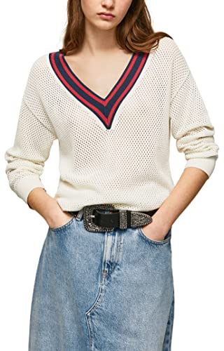 Pepe Jeans Damski sweter Taytum, biały, S, biały, S