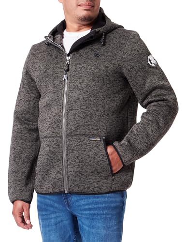 bridgeport Philon męska kurtka polarowa, ciemnooliwkowy melanż, L