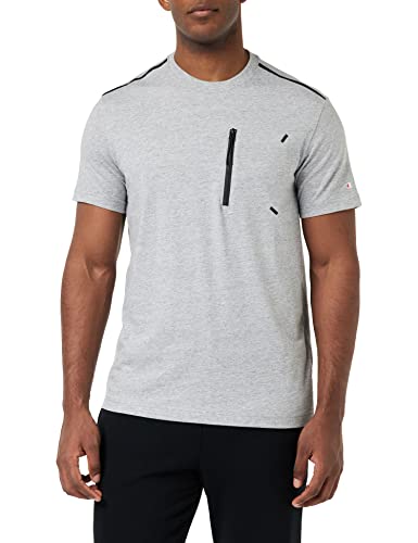 Champion Legacy X-pro Zip Pocket S/S T-shirt męski, Grigio Melange., XXL