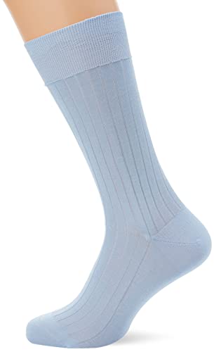 Hackett London Skarpety męskie Solid, Niebieski oxford, Small