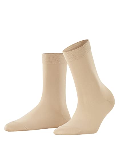 FALKE Kobiety Skarpety Cotton Touch W SO Bawełna jednokolorowe 1 Para, Beżowy (Ginger 4029), 35-38