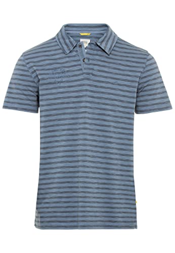 camel active Męski 409965/1P57 T-shirt męski, niebieski (Stone Blue), M, Stone Blue, M