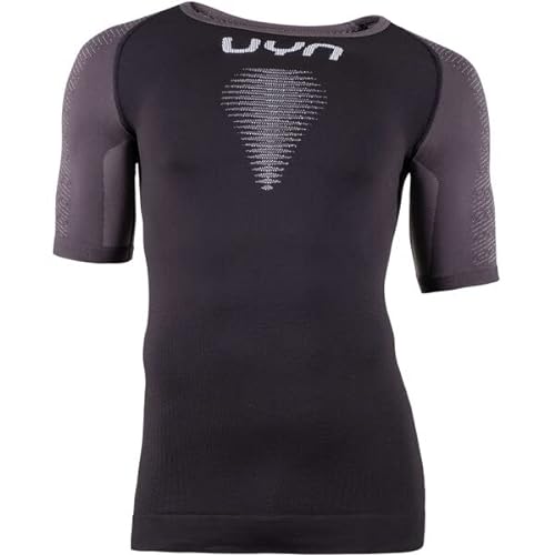 UYN O102643 Running Marathon 2.0 OW Sh_SL T-Shirt Męski Czarny/Szary Średni XXL, Czarny/Średni Szary, XXL