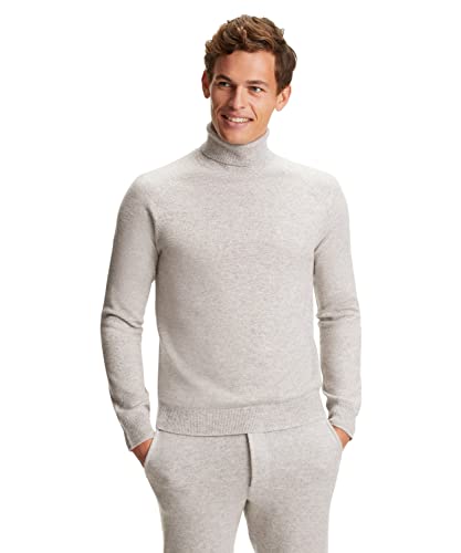 FALKE Sweter męski, jasnoszary melanż, XXL