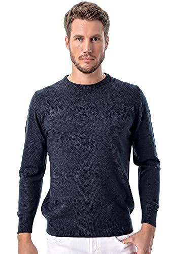 Bonamaison Men's TRMRVN100049 sweter męski, granatowy, S