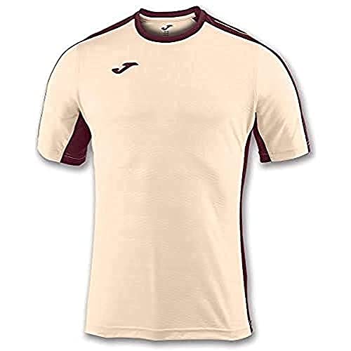 Joma Męski T-shirt Camiseta Granada beżowo-vino M/C z krótkim rękawem, beżowy, 6XS/5XS