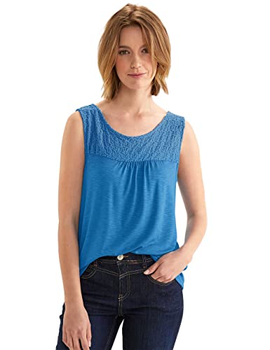 Street One Damski top koronkowy, Blue Bay, 40