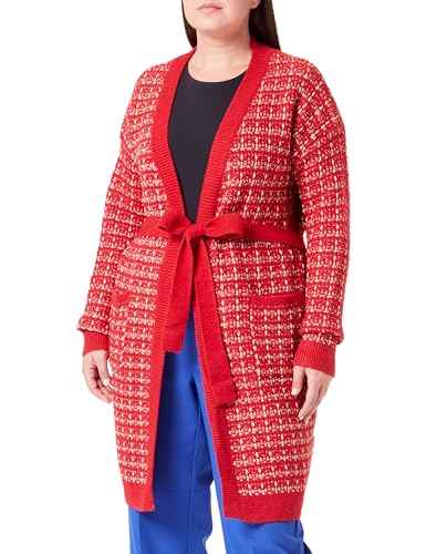 NALLY Kardigan damski 11025234-NA02, czerwony, XS/S, czerwony, XS-S