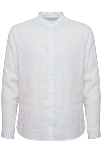 CASUAL FRIDAY Męska koszula CFAnton LS CC 100% lniana koszulka, 110601 / Bright White, L, 110601 / Bright White, L
