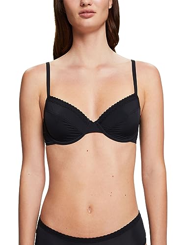 ESPRIT Damski biustonosz Micro Laceband RCS Uw Bra z pełnym pokryciem, czarny, 75C