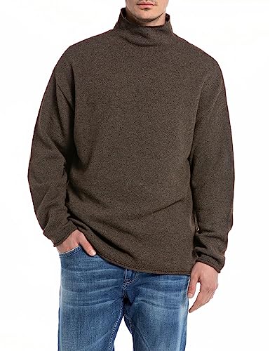 Replay sweter męski, M23 Nut Melange, L