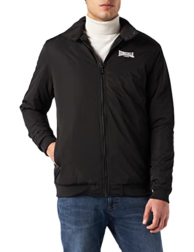 Lonsdale Męska kurtka Polgooth, czarny, XL