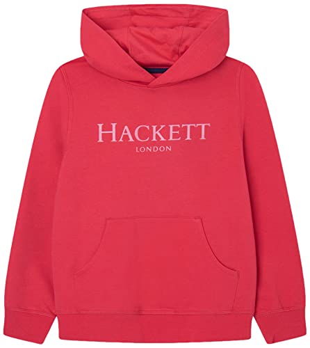 Hackett London Chłopięca bluza z kapturem Hackett LDN HDY, fuksja, 15 lat