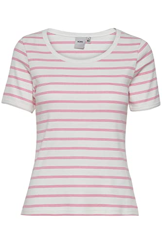 ICHI Damska koszulka IHLOUISANY SS 172127/Shocking Pink, S