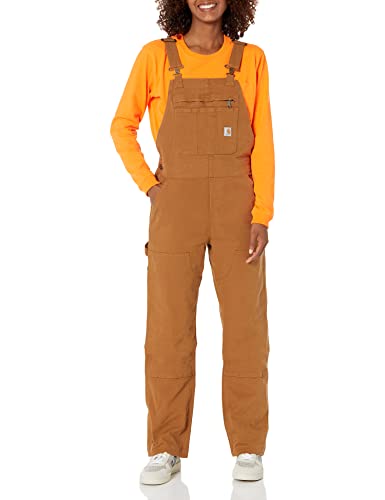 Carhartt Crawford podwójny przód bib ogólny kombinezon damski, CARHARTT BROWN, L