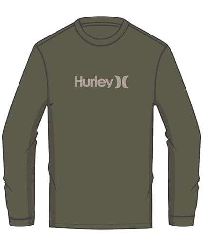 Hurley Evd WSH OAO Ls Tee T-Shirt męski, oliwkowo-zielony, XL
