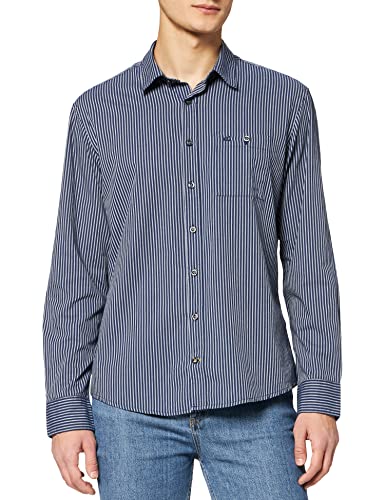 camel active Koszula męska 4091396S69, niebieski (Night Blue), M