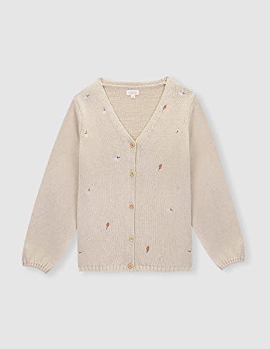 Gocco Dziewczęcy sweter kardigan Chaqueta Bordados, Piedra, 8 lat