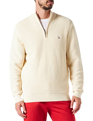 GANT sweter męski, kremowy, M