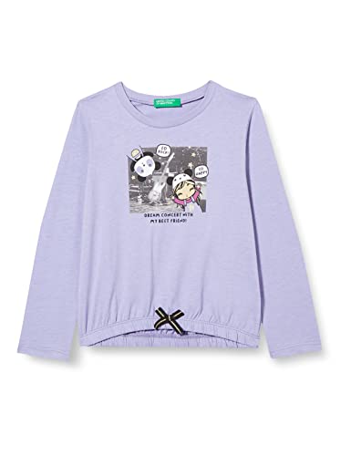 United Colors of Benetton Koszulka dziewczęca M/L 3VR5G104H tunika do nacierania, Glicine 11C, 82